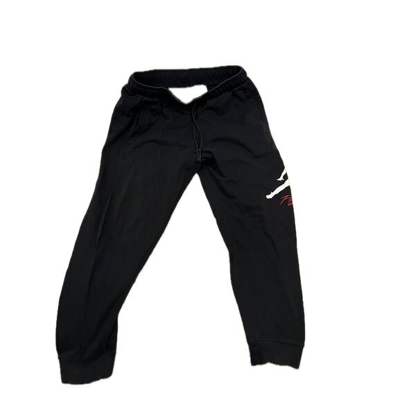 Nike Air Jordan Black Sweatpants Joggers Mens L - Picture 1 of 4